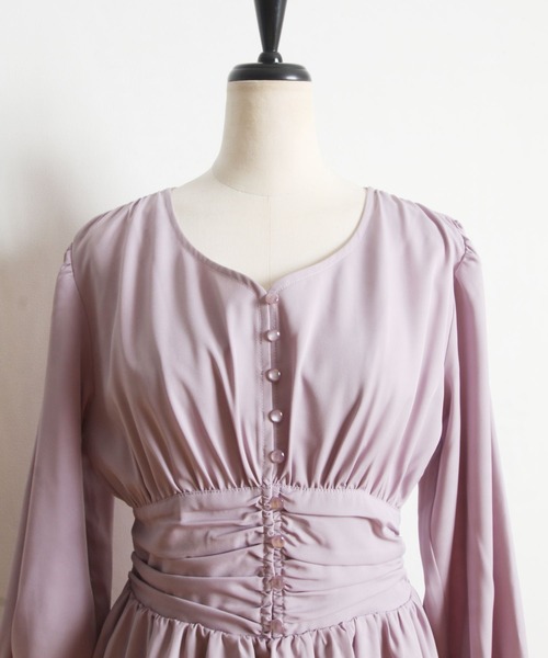 tocco closet（トッコ クローゼット）の「袖口フリル付きフロント釦 