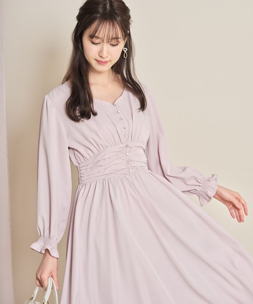 tocco closet（トッコ クローゼット）の「袖口フリル付きフロント釦 