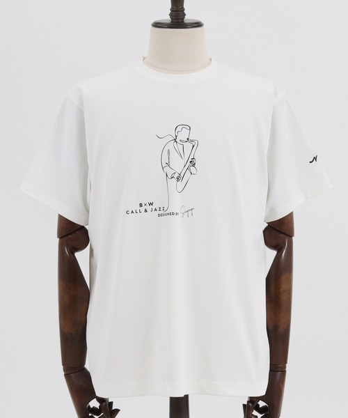 CALL&RESPONSE(コールアンドレスポンス)の「mt6999-JAZZ プリントTEE-サックス Tシャツ(Tシャツ/カットソー・メンズ・ホワイト・2/5/4/1)」の11枚目の写真