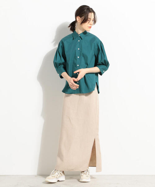 BACCA - バッカ　BACCA シャツ　ブラウス BACCA（バッカ）の「□リネンツイル チュニックブラウス（シャツ