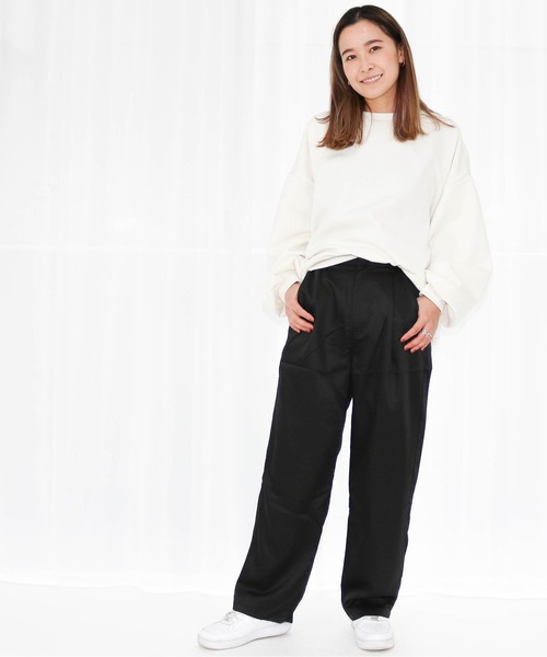 Per sist ence(パーシエンス)の「Per sist ence/パーシエンス ルーズカラーパンツ(その他パンツ・レディース・オレンジ/ブラウン/マスタード/ブラック・FREE)」の5枚目の写真