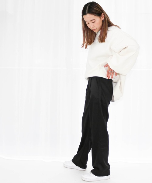 Per sist ence(パーシエンス)の「Per sist ence/パーシエンス ルーズカラーパンツ(その他パンツ・レディース・オレンジ/ブラウン/マスタード/ブラック・FREE)」の6枚目の写真