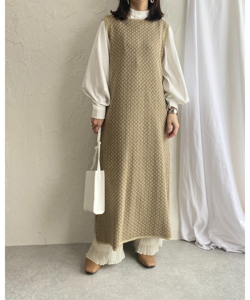 新品同様❗️羊革シープスキン　ロングジレベスト EDIFICE（エディフィス）の「シープベジレザー ロングベスト（その他