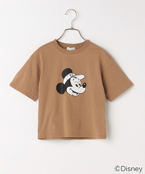 b・ROOM(ビールーム)の「【DISNEY】 キャップミッキーマウスデザイン Tシャツ(Tシャツ/カットソー・キッズ・チャコール/グリーン/パープル/モカ/ブルーグレー・150cm/130cm/160cm/110cm/90cm/120cm/140cm/100cm)」の3枚目の写真