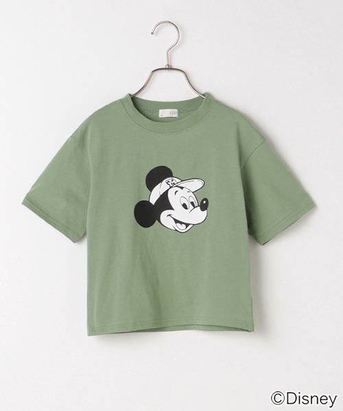 b・ROOM(ビールーム)の「【DISNEY】 キャップミッキーマウスデザイン Tシャツ(Tシャツ/カットソー・キッズ・チャコール/グリーン/パープル/モカ/ブルーグレー・150cm/130cm/160cm/110cm/90cm/120cm/140cm/100cm)」の16枚目の写真