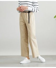 SIPULI | Cotton Linen Melange Twill バックスリットパンツ(その他パンツ)