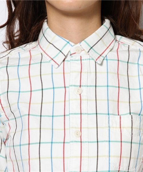 Kastane（カスタネ）の「【Kastane】タッターソールシャツ（シャツ/ブラウス・レディース・オフホワイト/ネイビー・FREE）」の7枚目の写真