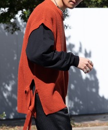 【Adoon plain】サイドムスビニットベスト