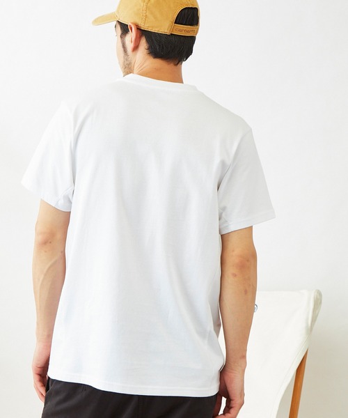 DESCENTE（デサント）の「DESCENTE/デサント ロゴデザイン ソフトコットン半袖Tシャツ（Tシャツ/カットソー・メンズ・ホワイト/ブラック/ネイビー・M/L/XL）」の10枚目の写真