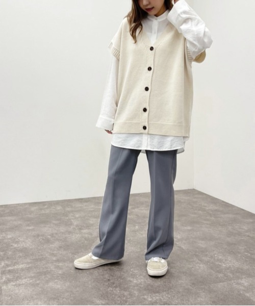 apres jour mignon(アプレジュールミニョン)の「ボタン開きニットベスト【ZOZOTOWN限定アイテム】(ベスト・レディース・モカ/ブラック/アイボリー・フリー/X-LARGE)」の22枚目の写真