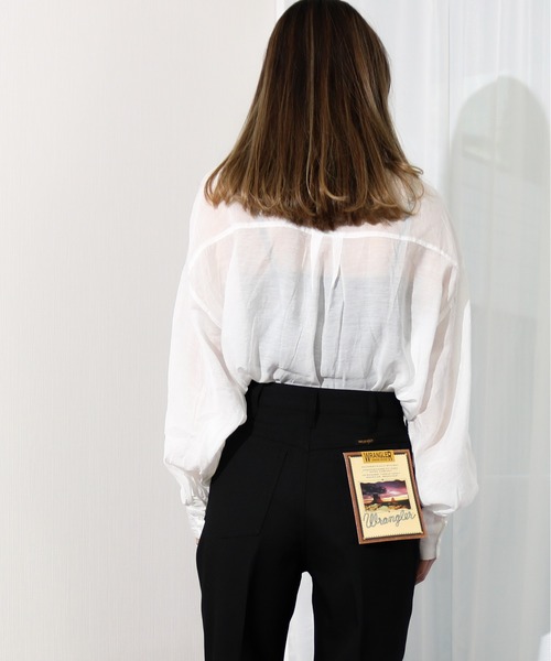 Per sist ence（パーシエンス）の「Per sist ence/パーシエンス　ローンバンドカラーシャツ（シャツ/ブラウス・レディース・グレイッシュベージュ/ブラック/カーキ/アイボリー・FREE）」の13枚目の写真