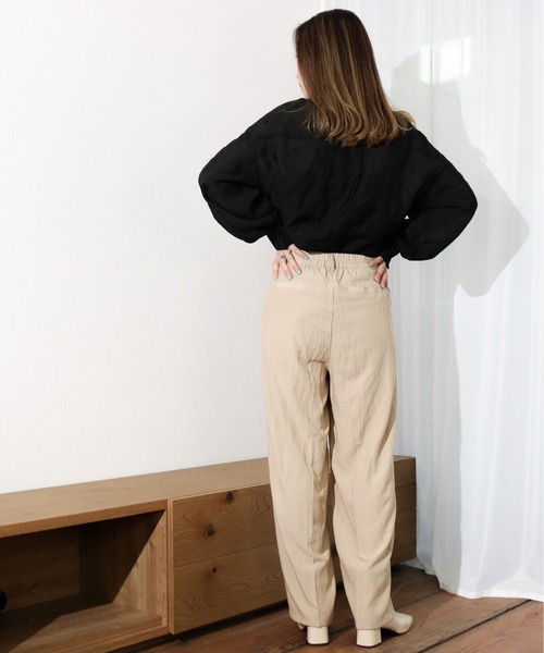 Per sist ence（パーシエンス）の「Per sist ence/パーシエンス　ローンバンドカラーシャツ（シャツ/ブラウス・レディース・グレイッシュベージュ/ブラック/カーキ/アイボリー・FREE）」の17枚目の写真