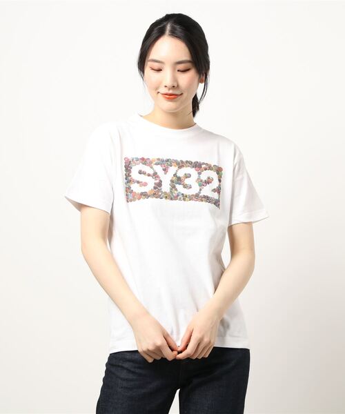 【セール】《SY32 by SWEET YEARS》INK JET BOX LOGO TEE(Tシャツ/カットソー)|SY32 by SWEET YEARS(エスワイサーティトゥバイスィートイヤーズ) 【セール】《SY32 by SWEET YEARS》INK JET BOX LOGO TEE(Tシャツ/カットソー)|SY32 by SWEET YEARS(エスワイサーティトゥバイスィートイヤーズ)