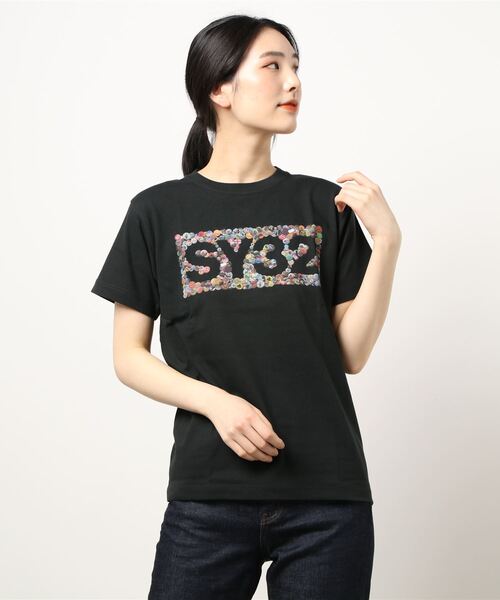 【セール】《SY32 by SWEET YEARS》INK JET BOX LOGO TEE(Tシャツ/カットソー)|SY32 by SWEET YEARS(エスワイサーティトゥバイスィートイヤーズ) 【セール】《SY32 by SWEET YEARS》INK JET BOX LOGO TEE(Tシャツ/カットソー)|SY32 by SWEET YEARS(エスワイサーティトゥバイスィートイヤーズ)