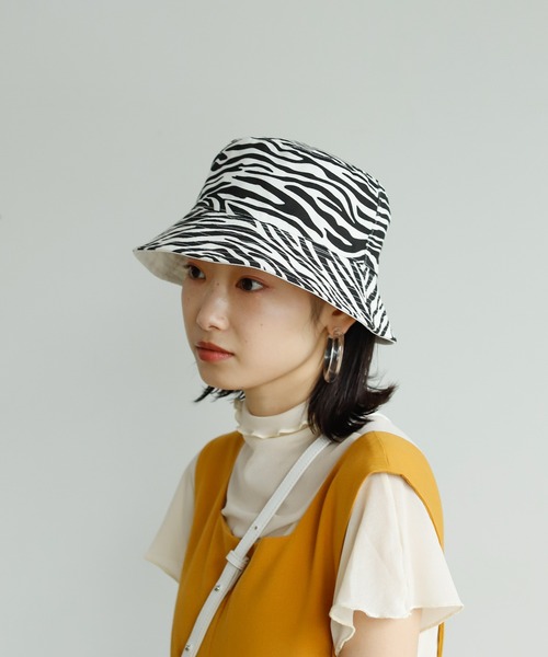 Birthday room(バースデイルーム)の「ゼブラ×無地リバーシブルバケットハット(ハット・レディース・ブラック/ホワイト・FREE)」の12枚目の写真