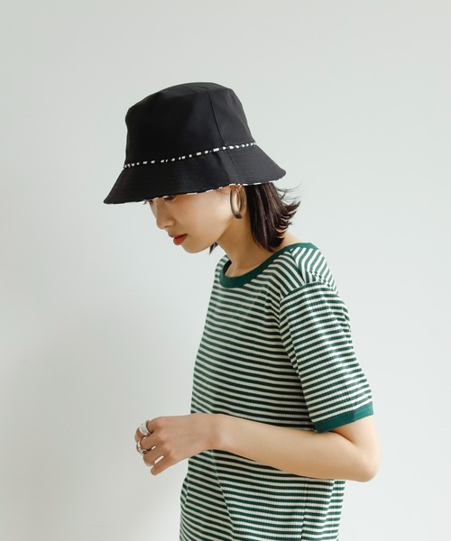 Birthday room(バースデイルーム)の「ゼブラ×無地リバーシブルバケットハット(ハット・レディース・ブラック/ホワイト・FREE)」の18枚目の写真