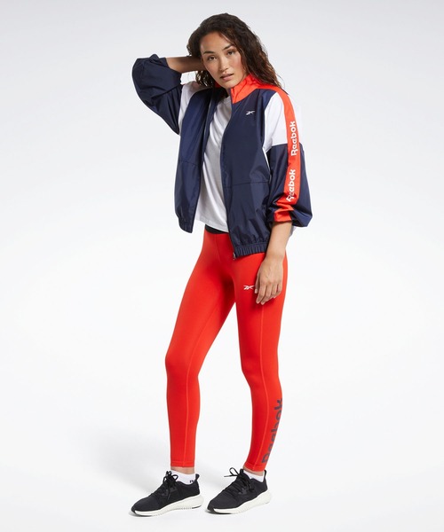 Reebok(リーボック)の「トレーニング エッセンシャルズ ウーブン リニアロゴジャケット / Training Essentials Woven Linear Logo Jacket(ブルゾン・レディース・ブラック/ネイビー・LARGE/X-LARGE/MEDIUM/SMALL/X-SMALL)」の10枚目の写真