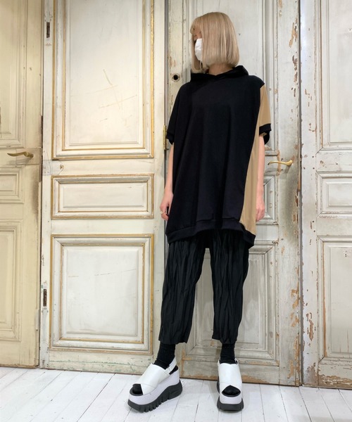 gomme（ゴム）の「20/-天竺　ロジカルフーディー（パーカー・レディース・チャコールグレー/ホワイト/ベージュ/ブラック・MEDIUM）」の20枚目の写真