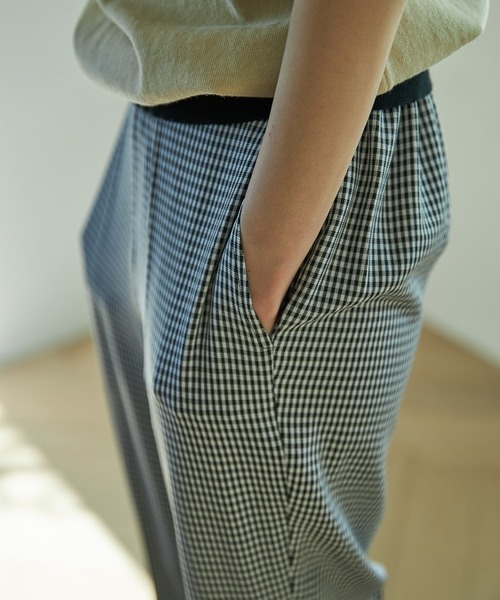 VACANCY（ヴァカンシー）の「ギンガムチェックイージーパンツ（その他パンツ・レディース・ブラック/オレンジ/グリーン・MEDIUM/MEDIUM/TALL）」の7枚目の写真