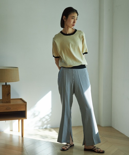 VACANCY（ヴァカンシー）の「ギンガムチェックイージーパンツ（その他パンツ・レディース・ブラック/オレンジ/グリーン・MEDIUM/MEDIUM/TALL）」の10枚目の写真