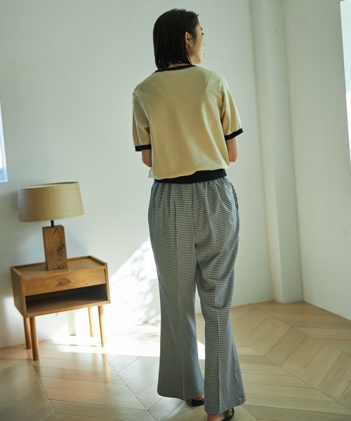 VACANCY（ヴァカンシー）の「ギンガムチェックイージーパンツ（その他パンツ・レディース・ブラック/オレンジ/グリーン・MEDIUM/MEDIUM/TALL）」の14枚目の写真