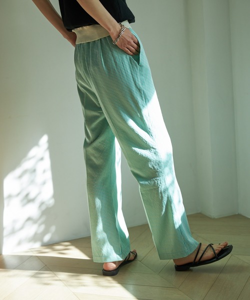 VACANCY（ヴァカンシー）の「ギンガムチェックイージーパンツ（その他パンツ・レディース・ブラック/オレンジ/グリーン・MEDIUM/MEDIUM/TALL）」の19枚目の写真