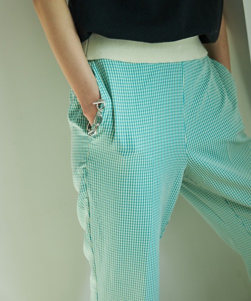 VACANCY（ヴァカンシー）の「ギンガムチェックイージーパンツ（その他パンツ・レディース・ブラック/オレンジ/グリーン・MEDIUM/MEDIUM/TALL）」の20枚目の写真