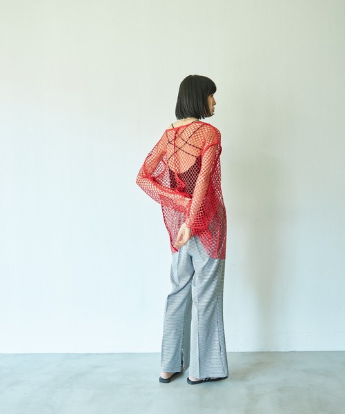 VACANCY（ヴァカンシー）の「ギンガムチェックイージーパンツ（その他パンツ・レディース・ブラック/オレンジ/グリーン・MEDIUM/MEDIUM/TALL）」の16枚目の写真