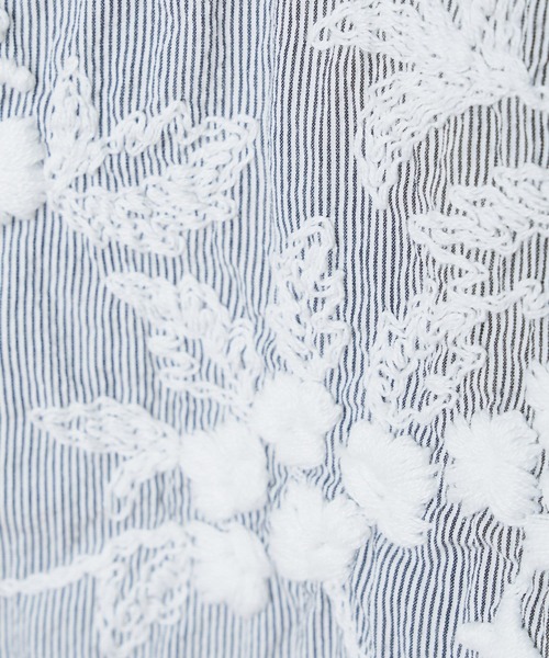 BEARDSLEY（ビアズリー）の「フロント刺繍フレンチカットソー（Tシャツ/カットソー・レディース・ホワイト/ライトグレー/ブラック・1/0/2）」の22枚目の写真