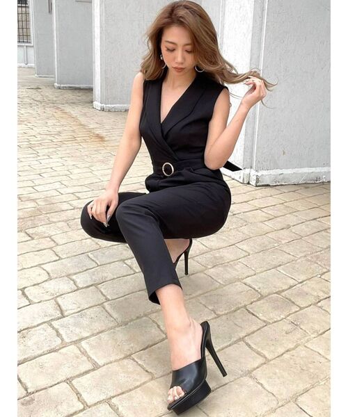 RESEXXY（リゼクシー）の「ゴールドバックルコンビネゾン（つなぎ/オールインワン・レディース・ブラック/ベージュ・FREE）」の13枚目の写真