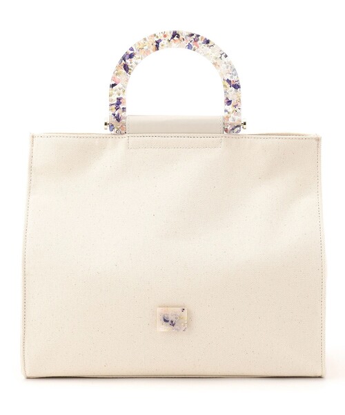 ANEVER（アンエバー）の「【MIMOSA】スモール トート（トートバッグ・レディース・ホワイト系/ブラック系・F）」の5枚目の写真