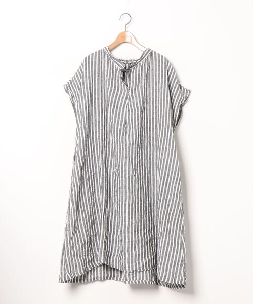 ブランド古着 ストライプ柄半袖ワンピース ワンピース Nest Robe ネストローブ のファッション通販 Zozoused