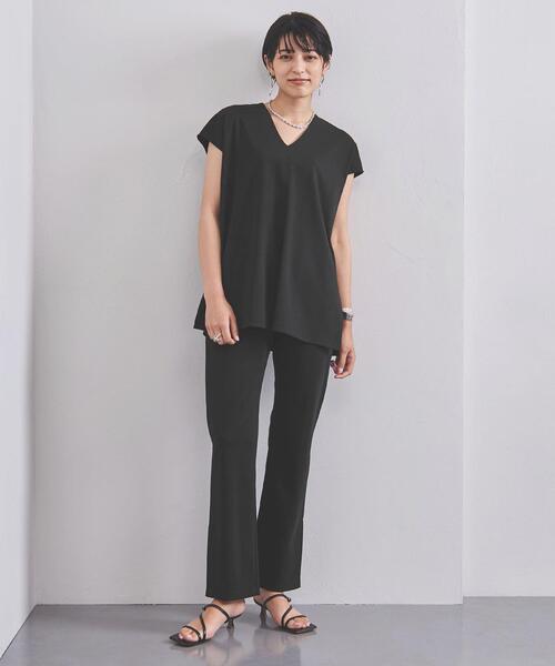 UNITED ARROWS　UPCSポケットVネックワンピース　フレンチスリーブ UNITED ARROWS UPCSポケットVネックワンピース フレンチスリーブ