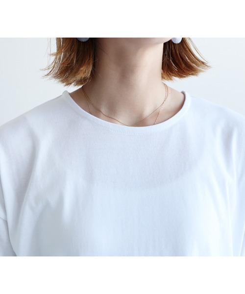 reca（レカ）の「フリルデザインTシャツ（Tシャツ/カットソー・レディース・ブラック/ホワイト/モカ・FREE）」の14枚目の写真