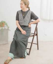 ITEMS URBANRESEARCH | ビスチェセットシアーニットワンピース(ワンピース)