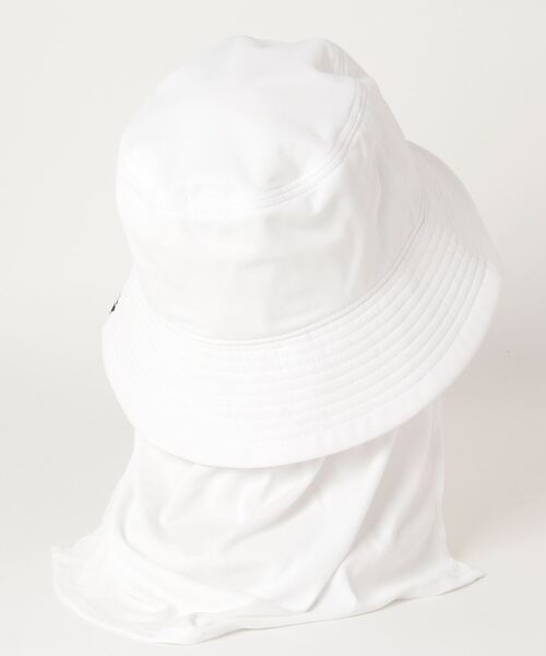 MIZUNO（ミズノ　）の「ソーラーカット垂れ付きハット（ハット・レディース・ホワイト/ブラック/ネイビー・F）」の5枚目の写真