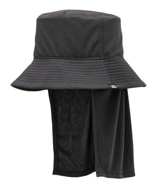 MIZUNO（ミズノ　）の「ソーラーカット垂れ付きハット（ハット・レディース・ホワイト/ブラック/ネイビー・F）」の3枚目の写真