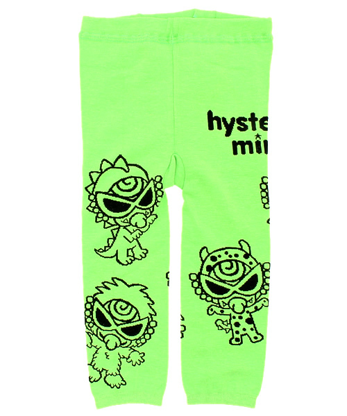 HYSTERIC MINI（ヒステリックミニ）の「BABY Hungry meet the Monsters レギンス（レギンス/スパッツ・キッズ・ブラック/ライトグリーン/ピンク・SMALL/MEDIUM）」の2枚目の写真