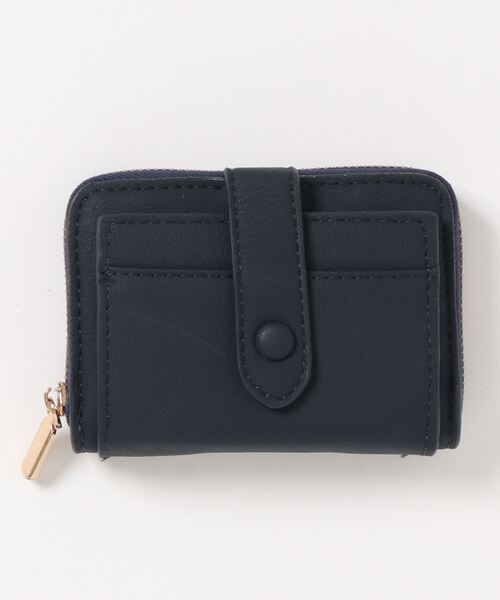 STYLEBLOCK（スタイルブロック）の「二つ折りミニ財布（財布・レディース・ピンク/ネイビー/ワインレッド/ブラック/カーキ・FREE）」の4枚目の写真