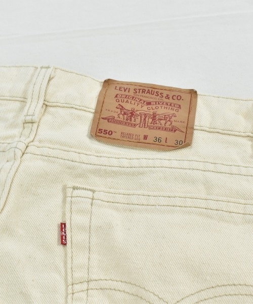 Levi's(リーバイス)の「【ヴィンテージ古着】90's Levi's/リーバイス '550' デニムパンツ USA製(デニムパンツ・メンズ・アイボリー・36inch)」の2枚目の写真