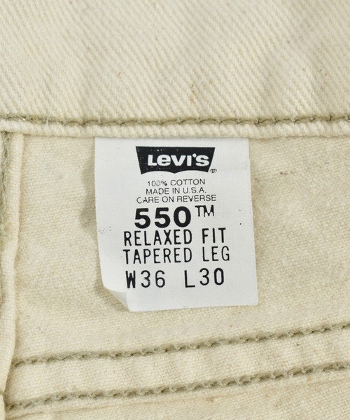 Levi's(リーバイス)の「【ヴィンテージ古着】90's Levi's/リーバイス '550' デニムパンツ USA製(デニムパンツ・メンズ・アイボリー・36inch)」の4枚目の写真