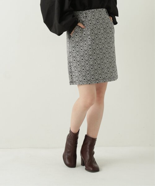 RAY CASSIN（レイカズン）の「ジャガード台形スカート（スカート・レディース・ブラック/オフホワイト・FREE）」の6枚目の写真