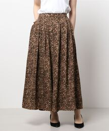 NICOLE white | 柄フレアワイドパンツ(その他パンツ)