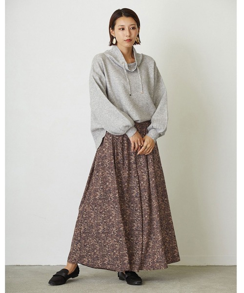 NICOLE white（ニコルホワイト）の「柄フレアワイドパンツ（その他パンツ・レディース・ベージュ系その他/ブラウン系その他・FREE）」の13枚目の写真