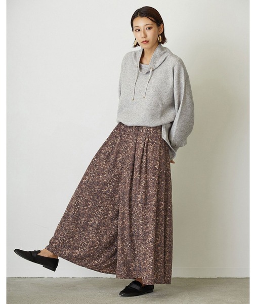 NICOLE white（ニコルホワイト）の「柄フレアワイドパンツ（その他パンツ・レディース・ベージュ系その他/ブラウン系その他・FREE）」の14枚目の写真