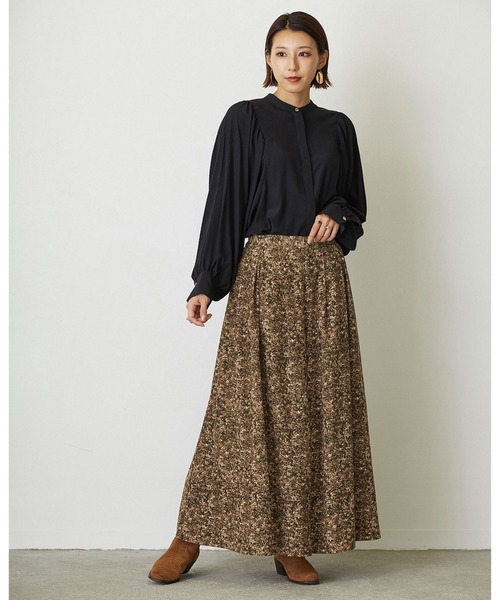 NICOLE white（ニコルホワイト）の「柄フレアワイドパンツ（その他パンツ・レディース・ベージュ系その他/ブラウン系その他・FREE）」の19枚目の写真