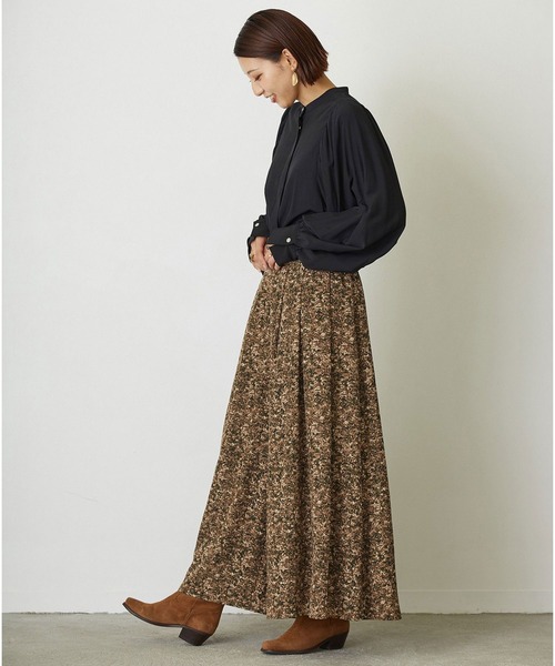 NICOLE white（ニコルホワイト）の「柄フレアワイドパンツ（その他パンツ・レディース・ベージュ系その他/ブラウン系その他・FREE）」の20枚目の写真