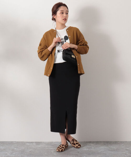 NOLLEY’S(ノーリーズ)の「◇【WEB限定】リブダブルフェイスブルゾン(カーディガン/ボレロ・レディース・オフホワイト/ブラック/オリーブ/ピンク・38)」の16枚目の写真