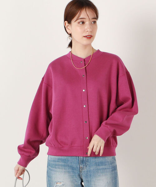 NOLLEY’S(ノーリーズ)の「◇【WEB限定】リブダブルフェイスブルゾン(カーディガン/ボレロ・レディース・オフホワイト/ブラック/オリーブ/ピンク・38)」の17枚目の写真