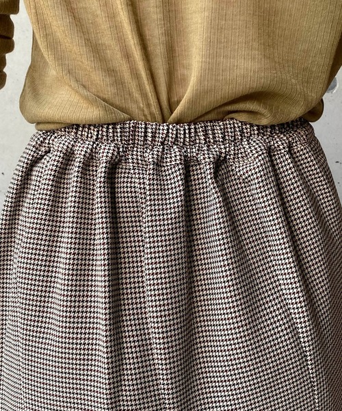 CAPRICIEUX LE'MAGE(カプリシューレマージュ)の「チドリチェックマーメイドスカート(スカート・レディース・ブラウン/グレー・FREE)」の6枚目の写真